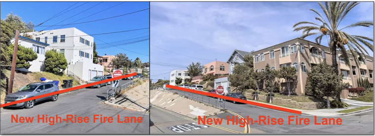 16 Street Parking Spaces To Be Removed For  New High-Rise Fire-Lane Access